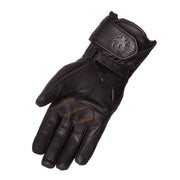 Merlin Catton III, Leather Riding Gloves, Black