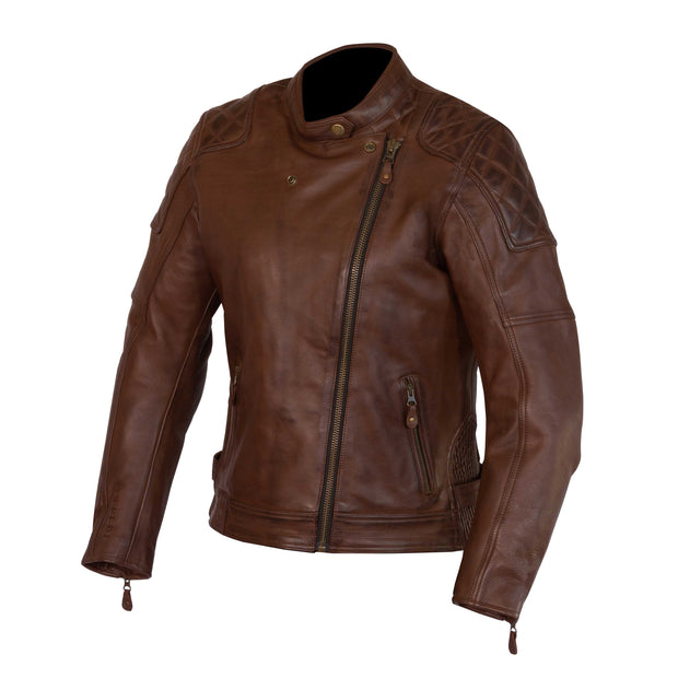 Merlin Bristol, Leather D3O Armoured Women's Motorcyclist's Jacket, Brown