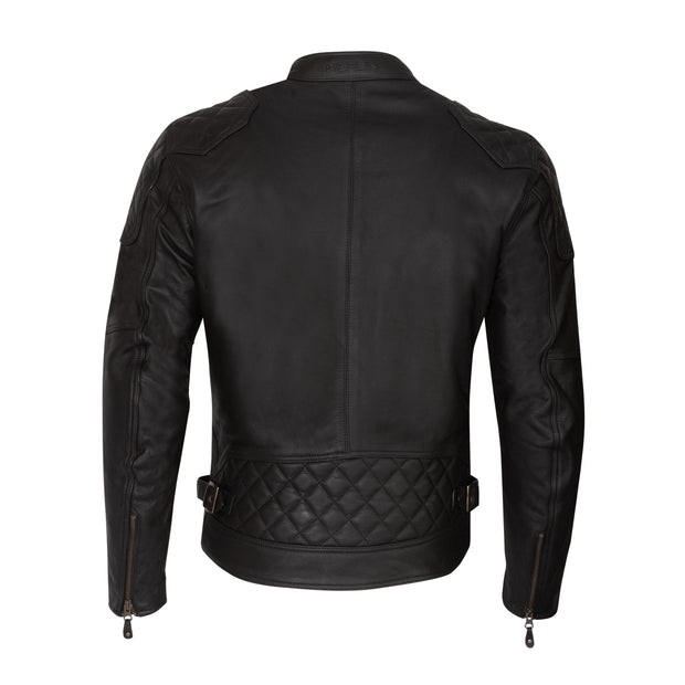 Merlin Chester Cafe Racer, D3O Armoured Leather Motorcyclists Jacket, black