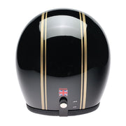 Davida Speedster 3 Helmet, Black Gold Pin Stripe - Foxxmoto 