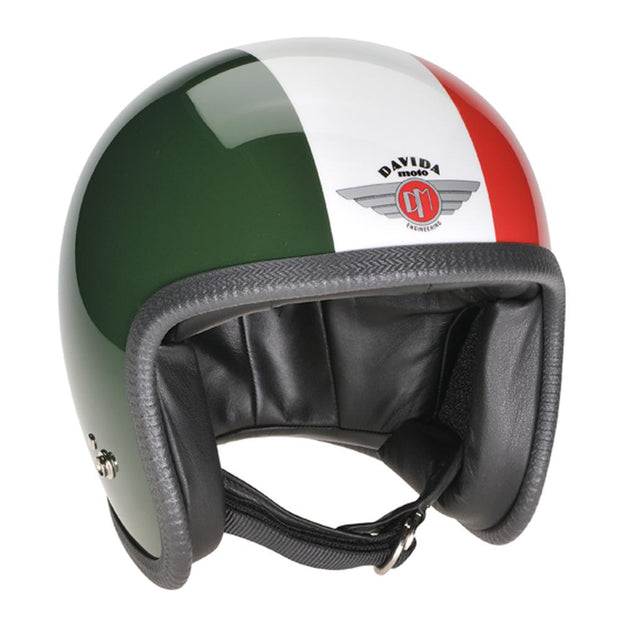 Davida 92 Helmet, Italian Flag - Foxxmoto 