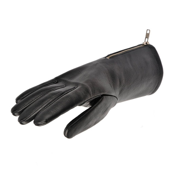 Davida 45 Racer, Leather Gloves, Black - Foxxmoto 