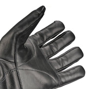 Davida 45 Racer, Leather Gloves, Black - Foxxmoto 