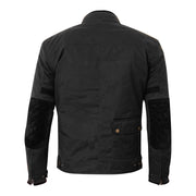 Merlin Expedition, Waxed Armoured Motorcycle Jacket Black - Foxxmoto