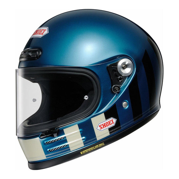 Shoei Glamster Helmet, Resurrection TC2 Blue / Black - Foxxmoto 