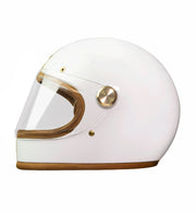 Hedon Heroine Racer Helmet, Knight White - Foxxmoto 