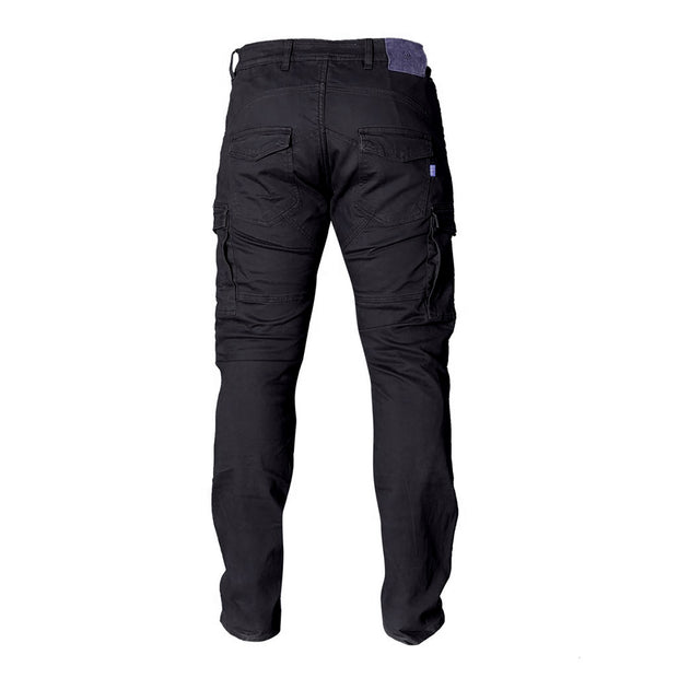 Merlin Harlow Motorcycle Armoured Cargo Jeans, Black at Foxxmoto