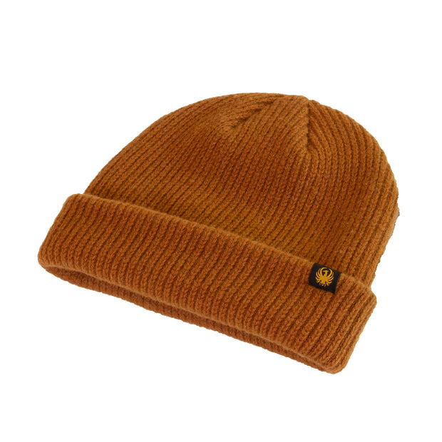 Merlin Moseley Merino Wool Beanie Hat, Burnt Orange