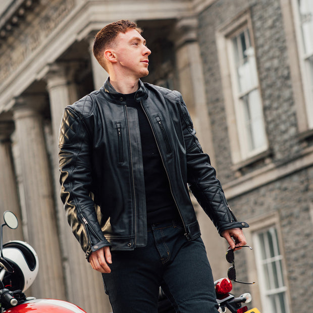 Merlin Cambrian Perforated Leather Motorcycle Summer Jacket
