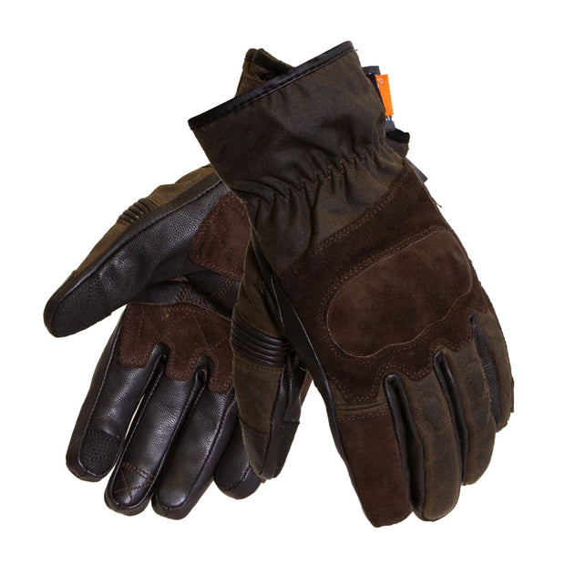 Merlin Ranton II Waxed & Leather Armoured Gloves, Olive