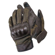 Merlin Glenn, Waxed & Leather Armoured Gloves - Foxxmoto 