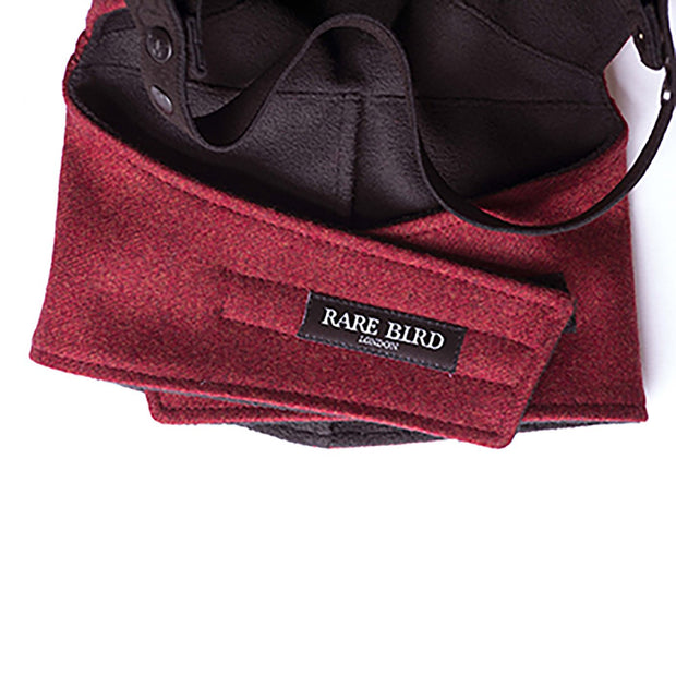 Rare Bird Face Mask, Winter Specification Wool Red - Foxxmoto 