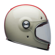 Bell Cruiser Bullitt DLX Helmet, Command Vintage White, Red & Blue - Foxxmoto 