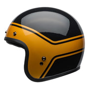 Bell Cruiser Custom 500 DLX Helmet, Streak Gloss Black/Gold - Foxxmoto 