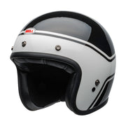 Bell Cruiser Custom 500 DLX Helmet, Streak Gloss Black/White - Foxxmoto 