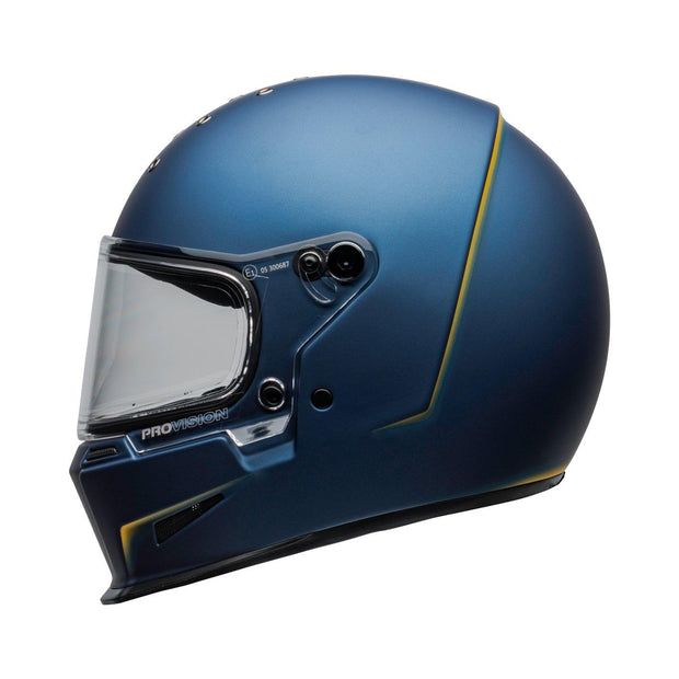 Bell Cruiser Eliminator Helmet, Vanish Matt Blue/Yellow - Foxxmoto 